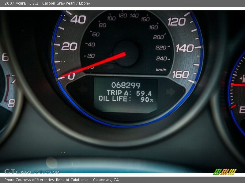 Carbon Gray Pearl / Ebony 2007 Acura TL 3.2