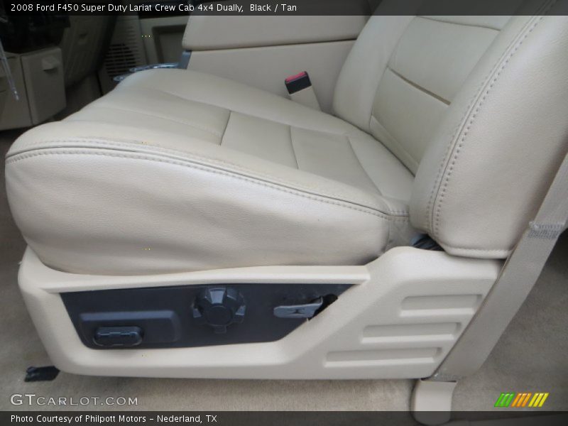 Black / Tan 2008 Ford F450 Super Duty Lariat Crew Cab 4x4 Dually