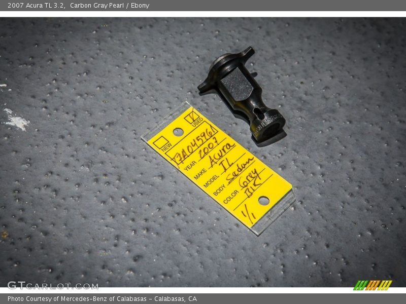 Carbon Gray Pearl / Ebony 2007 Acura TL 3.2