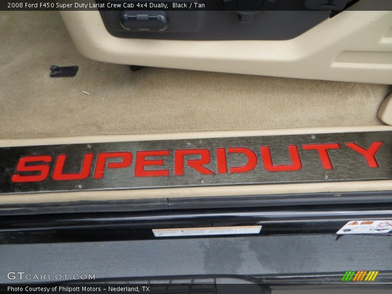 Black / Tan 2008 Ford F450 Super Duty Lariat Crew Cab 4x4 Dually