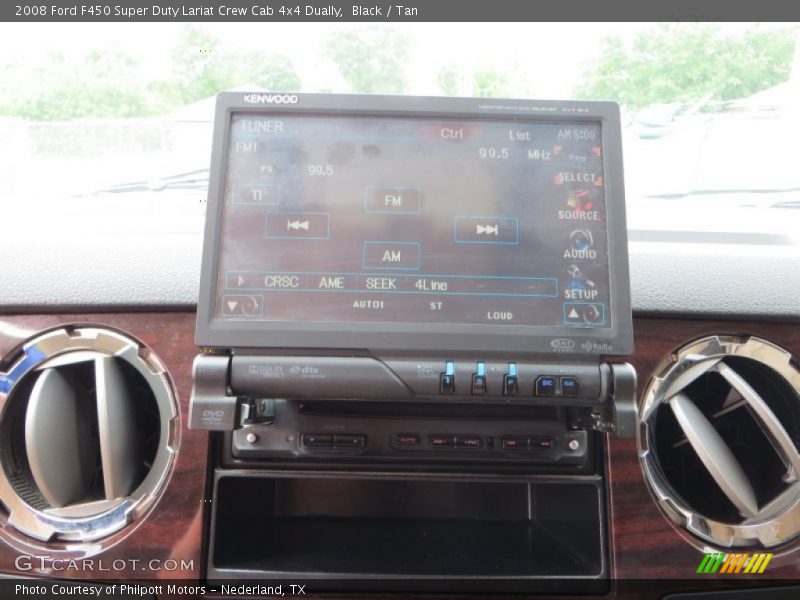 Black / Tan 2008 Ford F450 Super Duty Lariat Crew Cab 4x4 Dually