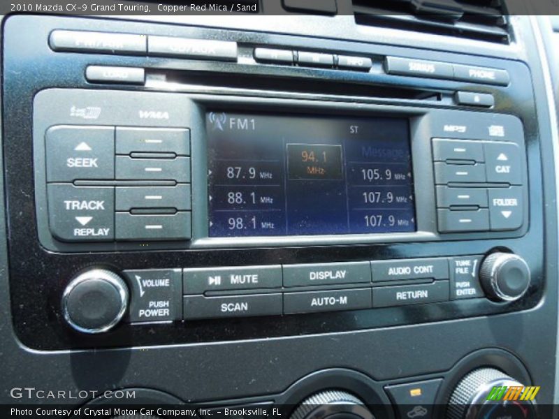 Audio System of 2010 CX-9 Grand Touring