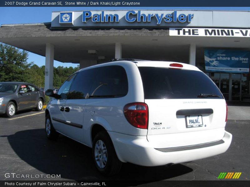 Stone White / Dark Khaki/Light Graystone 2007 Dodge Grand Caravan SE