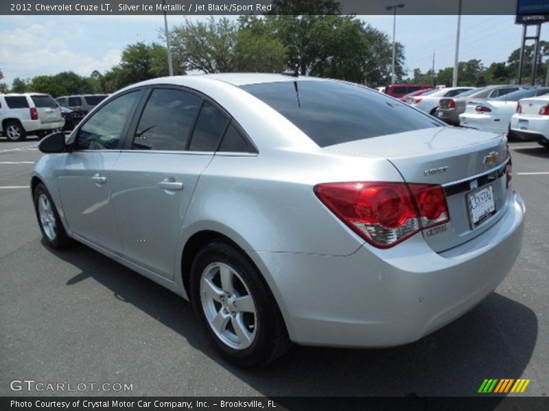 Silver Ice Metallic / Jet Black/Sport Red 2012 Chevrolet Cruze LT
