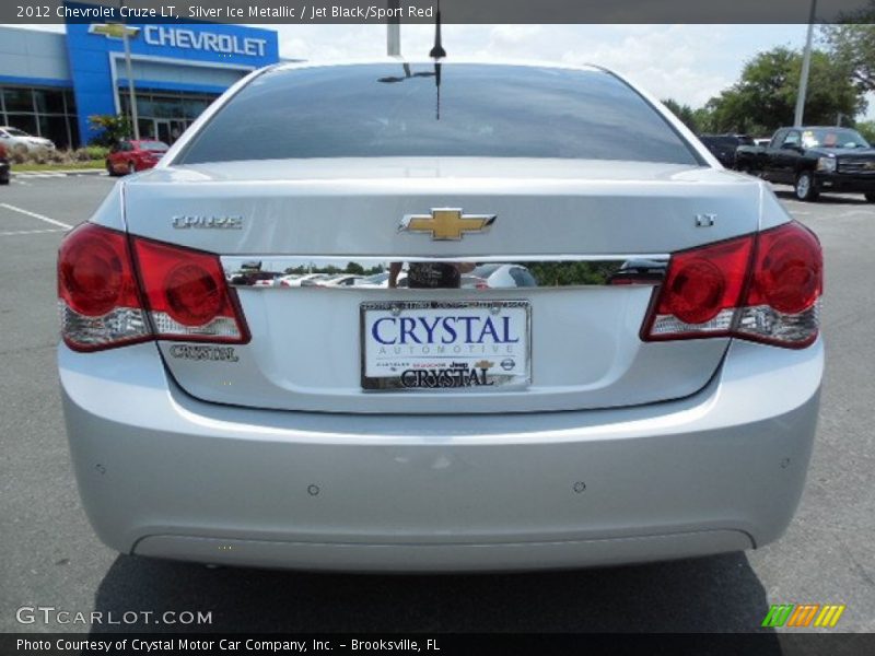 Silver Ice Metallic / Jet Black/Sport Red 2012 Chevrolet Cruze LT