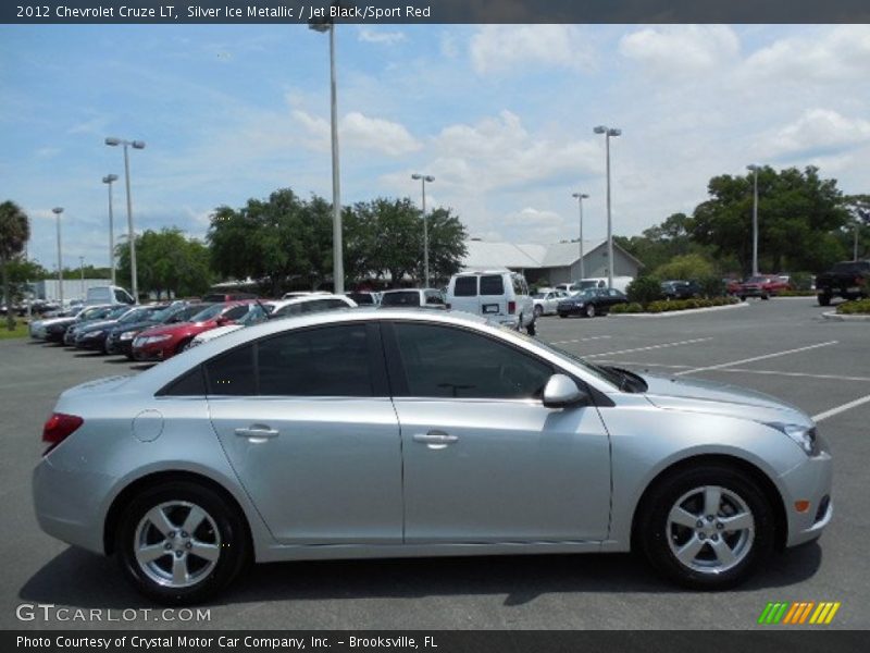 Silver Ice Metallic / Jet Black/Sport Red 2012 Chevrolet Cruze LT