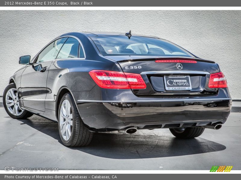 Black / Black 2012 Mercedes-Benz E 350 Coupe