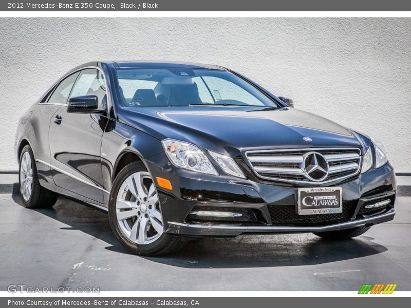 Black / Black 2012 Mercedes-Benz E 350 Coupe