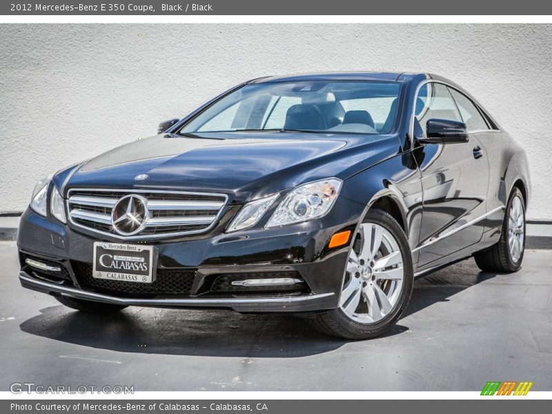 Black / Black 2012 Mercedes-Benz E 350 Coupe