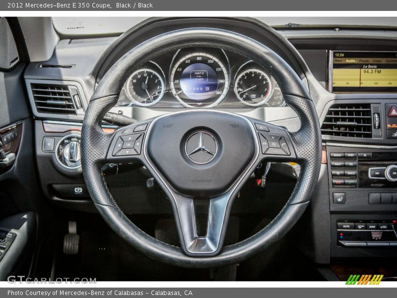 Black / Black 2012 Mercedes-Benz E 350 Coupe