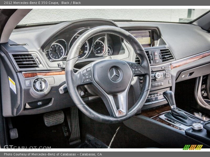 Black / Black 2012 Mercedes-Benz E 350 Coupe