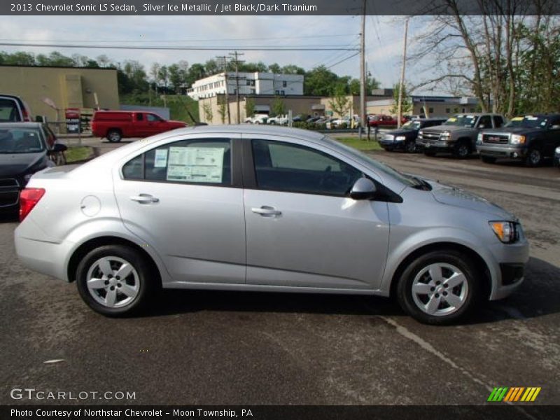 Silver Ice Metallic / Jet Black/Dark Titanium 2013 Chevrolet Sonic LS Sedan