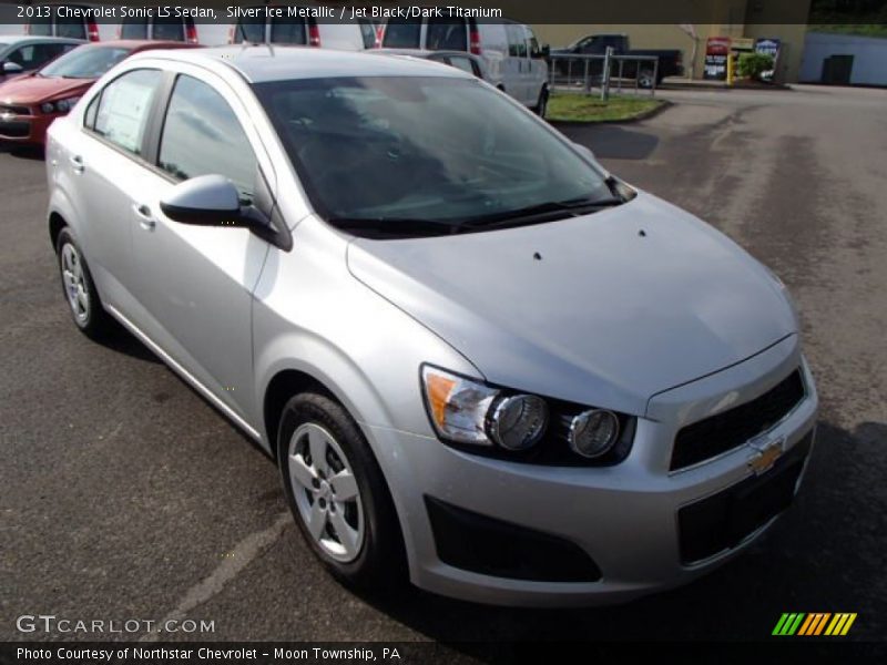 Silver Ice Metallic / Jet Black/Dark Titanium 2013 Chevrolet Sonic LS Sedan