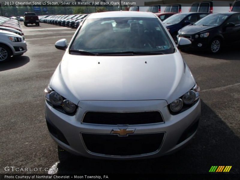 Silver Ice Metallic / Jet Black/Dark Titanium 2013 Chevrolet Sonic LS Sedan