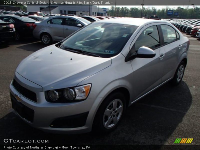 Silver Ice Metallic / Jet Black/Dark Titanium 2013 Chevrolet Sonic LS Sedan