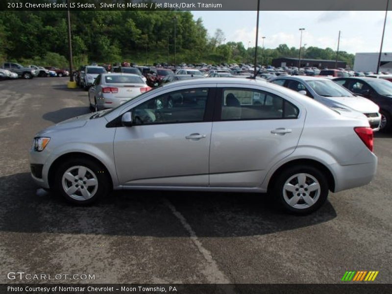 Silver Ice Metallic / Jet Black/Dark Titanium 2013 Chevrolet Sonic LS Sedan
