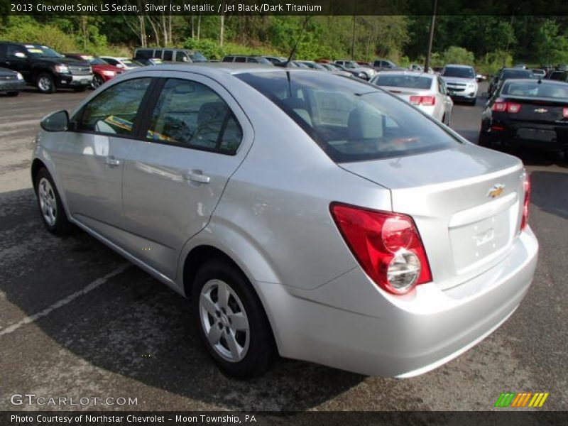Silver Ice Metallic / Jet Black/Dark Titanium 2013 Chevrolet Sonic LS Sedan