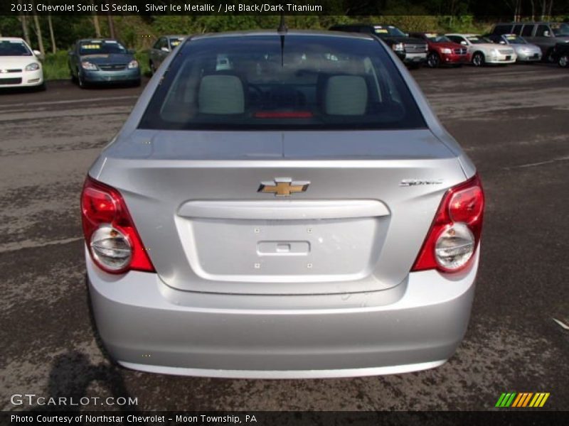 Silver Ice Metallic / Jet Black/Dark Titanium 2013 Chevrolet Sonic LS Sedan