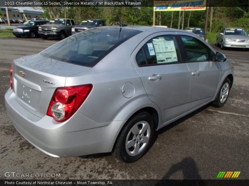 Silver Ice Metallic / Jet Black/Dark Titanium 2013 Chevrolet Sonic LS Sedan