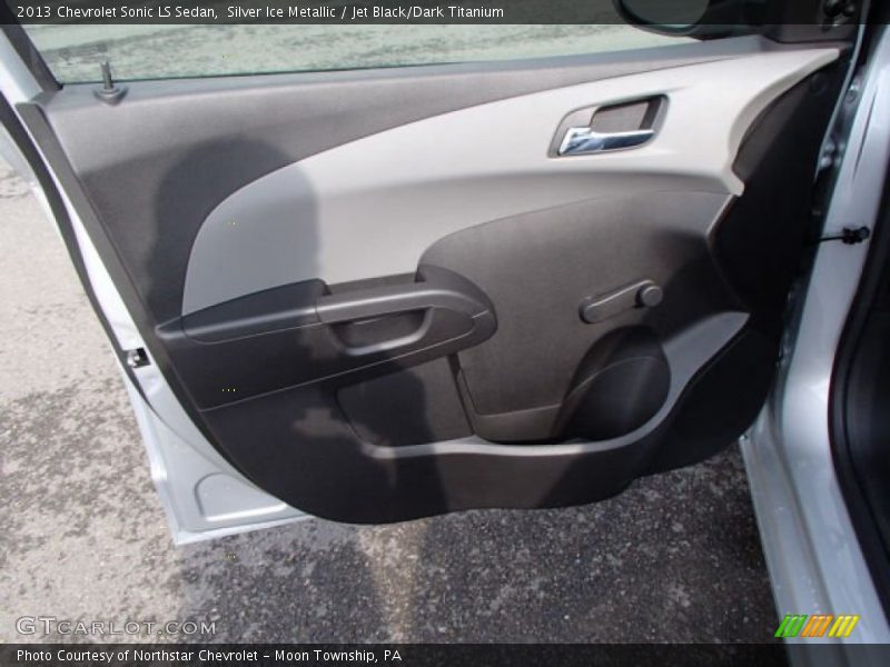 Silver Ice Metallic / Jet Black/Dark Titanium 2013 Chevrolet Sonic LS Sedan