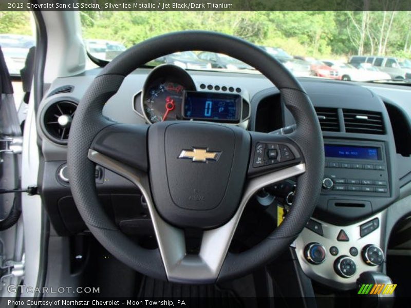 Silver Ice Metallic / Jet Black/Dark Titanium 2013 Chevrolet Sonic LS Sedan