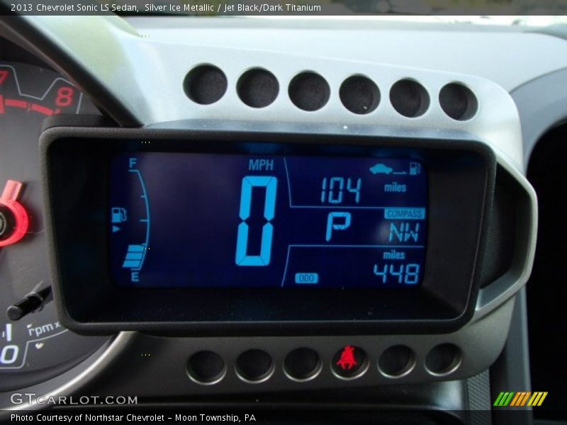 Silver Ice Metallic / Jet Black/Dark Titanium 2013 Chevrolet Sonic LS Sedan