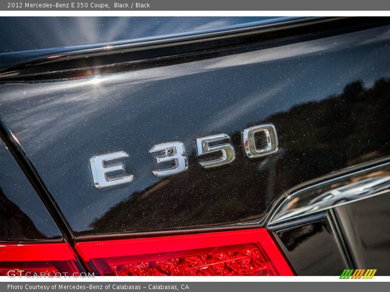 Black / Black 2012 Mercedes-Benz E 350 Coupe