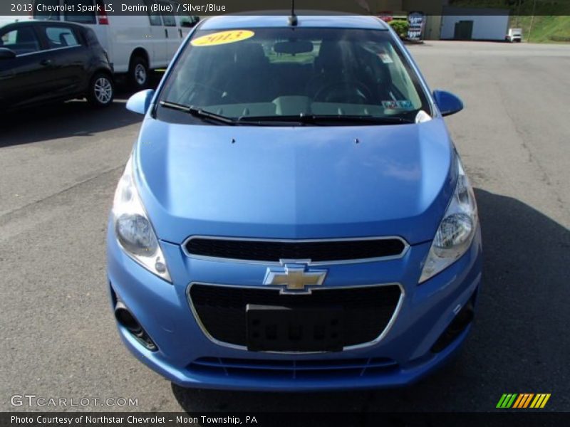 Denim (Blue) / Silver/Blue 2013 Chevrolet Spark LS