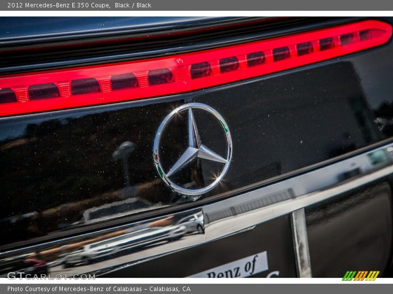 Black / Black 2012 Mercedes-Benz E 350 Coupe