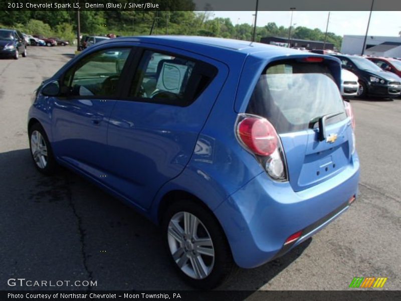 Denim (Blue) / Silver/Blue 2013 Chevrolet Spark LS
