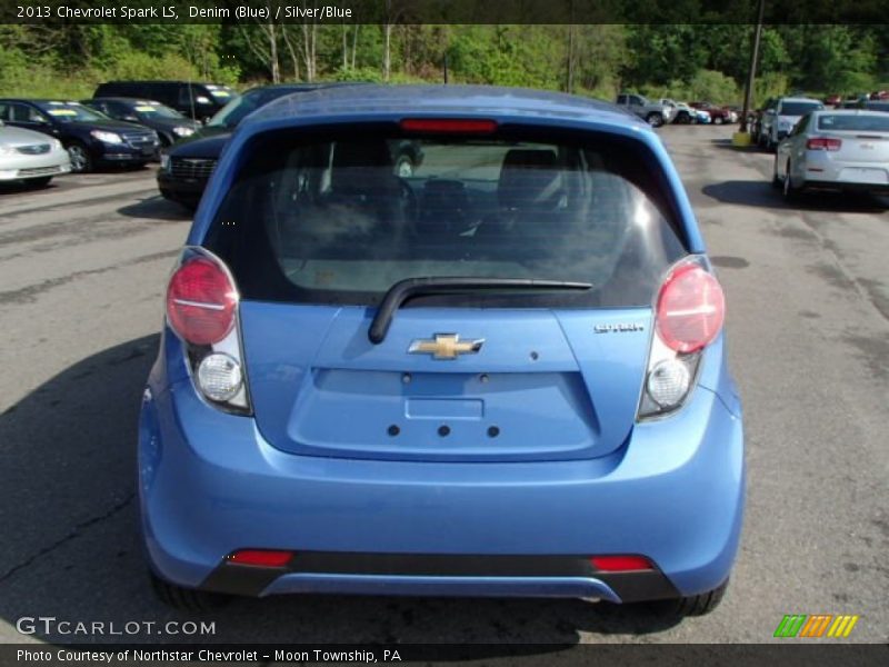 Denim (Blue) / Silver/Blue 2013 Chevrolet Spark LS