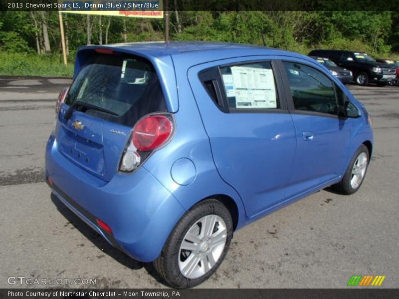 Denim (Blue) / Silver/Blue 2013 Chevrolet Spark LS