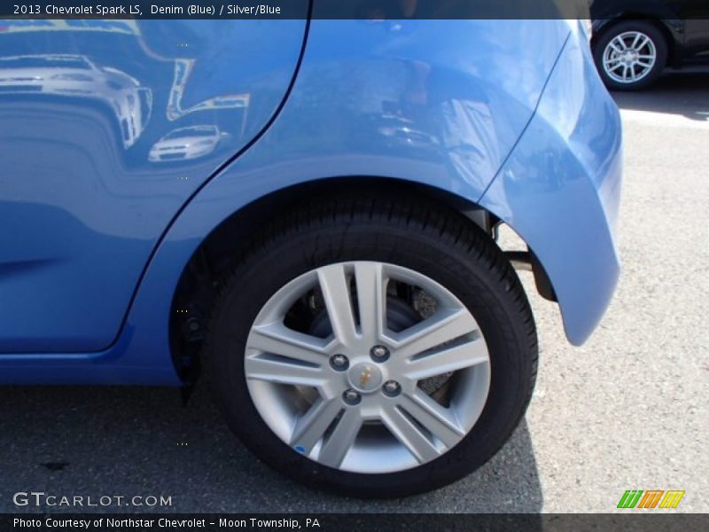Denim (Blue) / Silver/Blue 2013 Chevrolet Spark LS