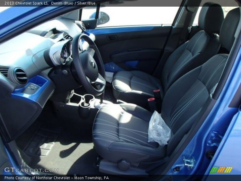 Denim (Blue) / Silver/Blue 2013 Chevrolet Spark LS