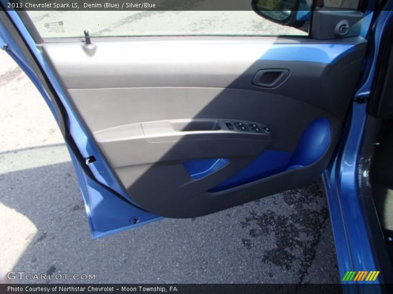 Denim (Blue) / Silver/Blue 2013 Chevrolet Spark LS