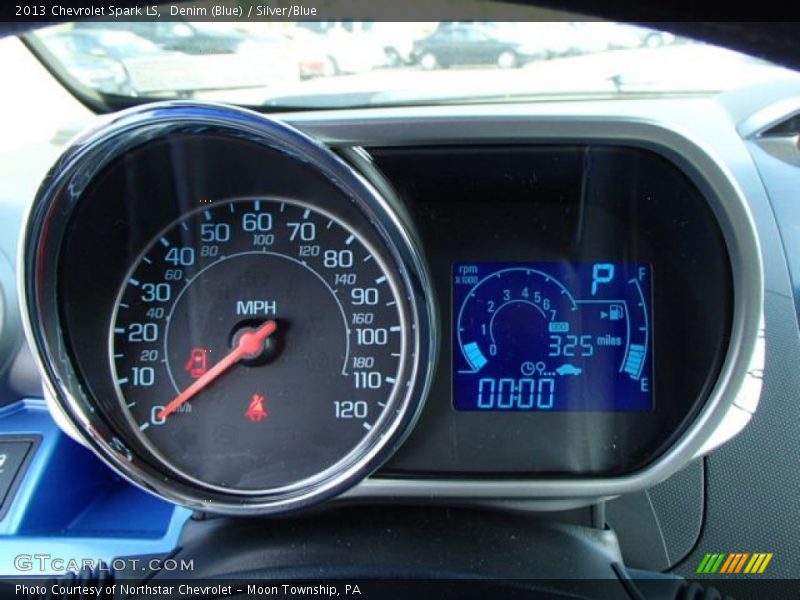 Denim (Blue) / Silver/Blue 2013 Chevrolet Spark LS