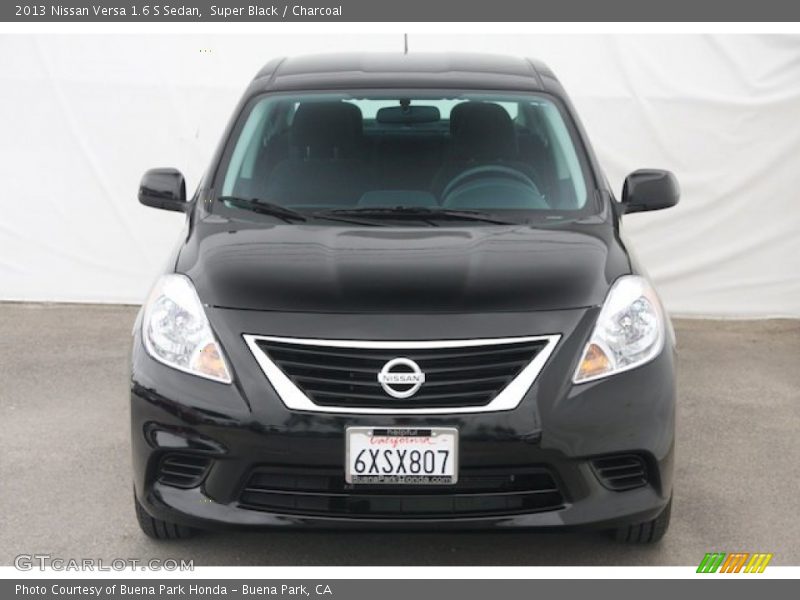 Super Black / Charcoal 2013 Nissan Versa 1.6 S Sedan