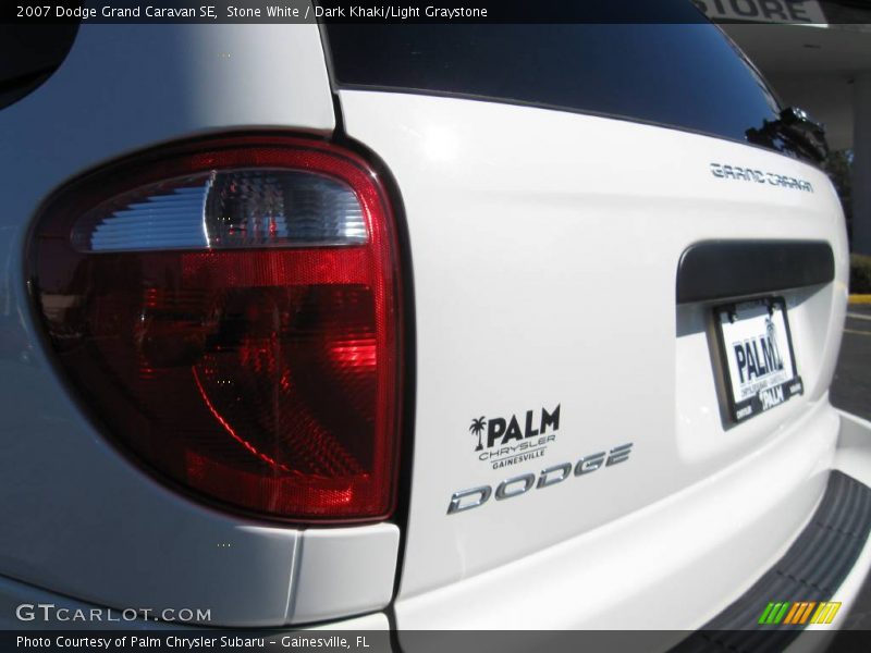 Stone White / Dark Khaki/Light Graystone 2007 Dodge Grand Caravan SE