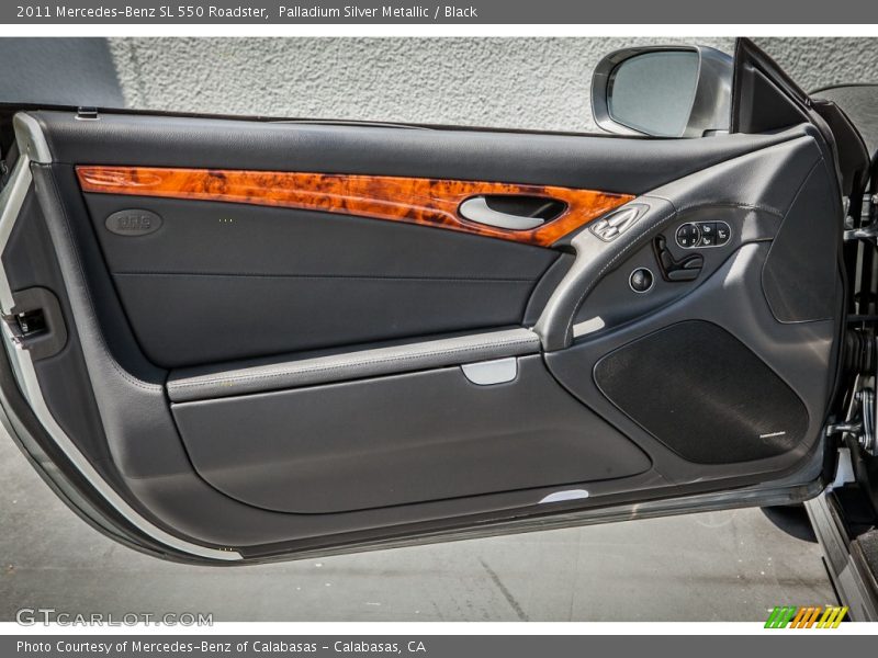Palladium Silver Metallic / Black 2011 Mercedes-Benz SL 550 Roadster