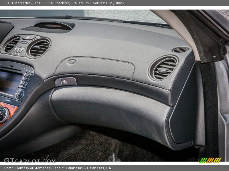 Palladium Silver Metallic / Black 2011 Mercedes-Benz SL 550 Roadster