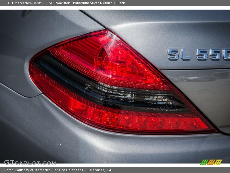 Palladium Silver Metallic / Black 2011 Mercedes-Benz SL 550 Roadster