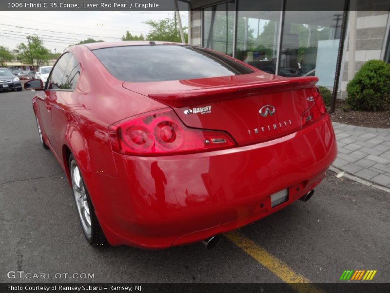 Laser Red Pearl / Graphite 2006 Infiniti G 35 Coupe