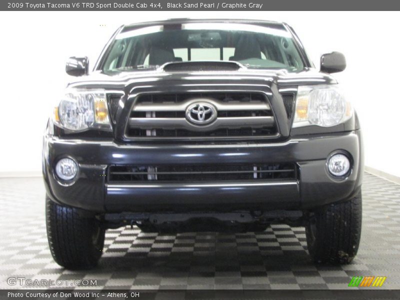 Black Sand Pearl / Graphite Gray 2009 Toyota Tacoma V6 TRD Sport Double Cab 4x4