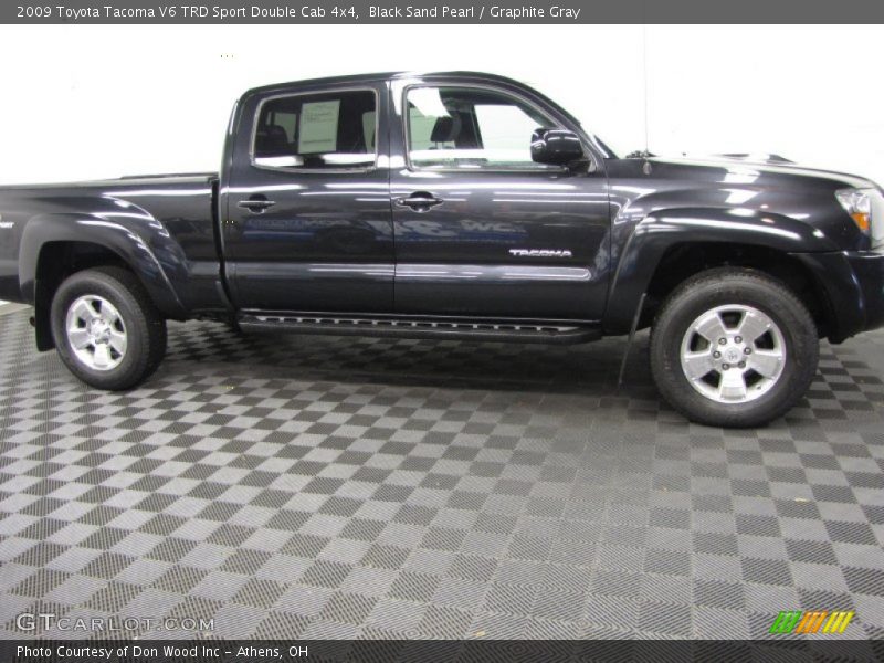 Black Sand Pearl / Graphite Gray 2009 Toyota Tacoma V6 TRD Sport Double Cab 4x4