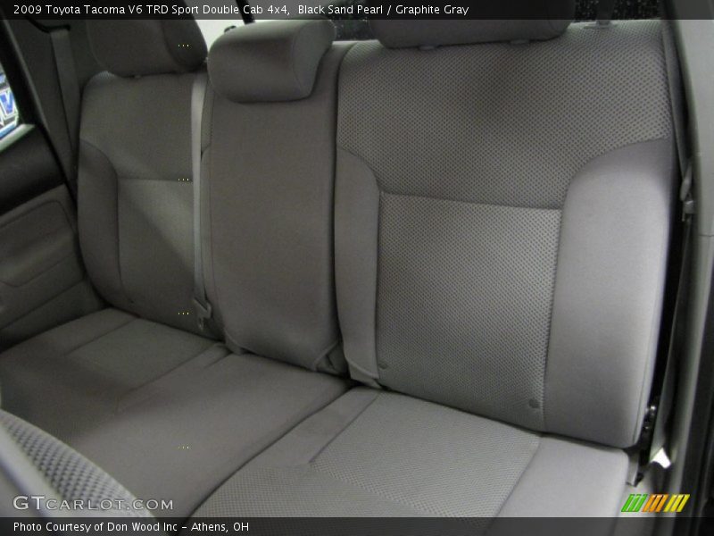 Black Sand Pearl / Graphite Gray 2009 Toyota Tacoma V6 TRD Sport Double Cab 4x4