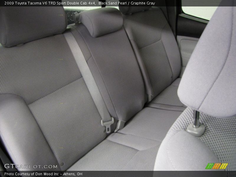 Black Sand Pearl / Graphite Gray 2009 Toyota Tacoma V6 TRD Sport Double Cab 4x4