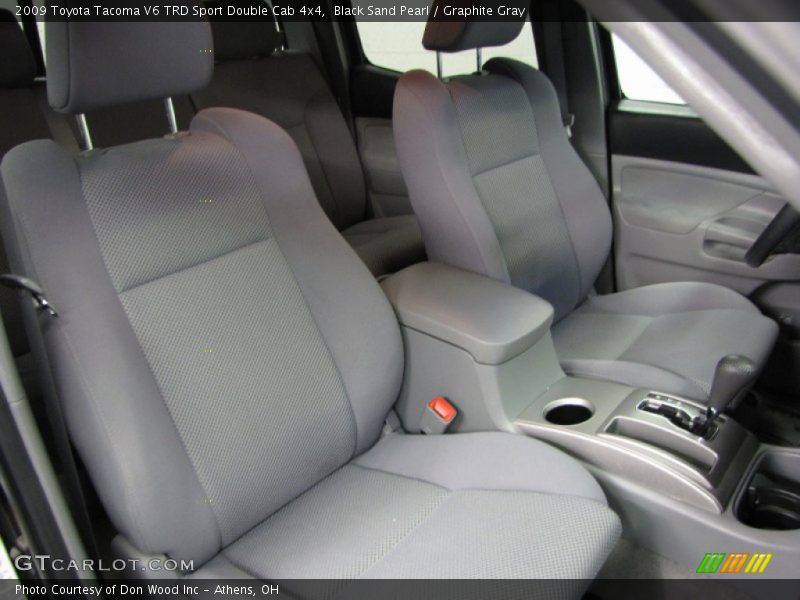 Black Sand Pearl / Graphite Gray 2009 Toyota Tacoma V6 TRD Sport Double Cab 4x4