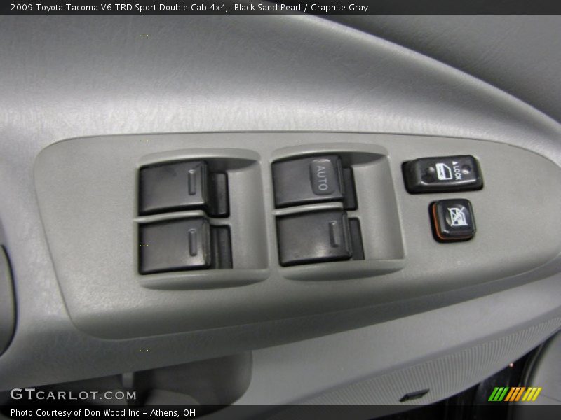 Black Sand Pearl / Graphite Gray 2009 Toyota Tacoma V6 TRD Sport Double Cab 4x4