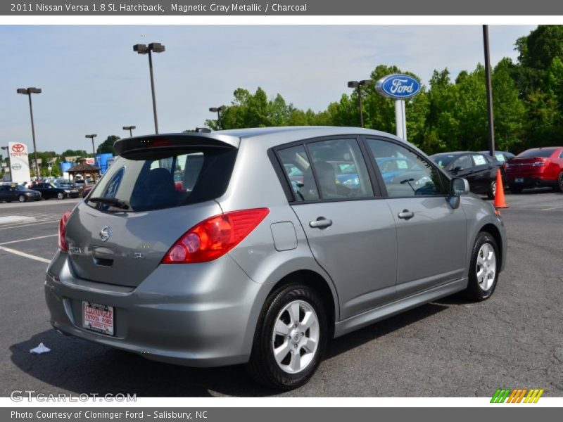 Magnetic Gray Metallic / Charcoal 2011 Nissan Versa 1.8 SL Hatchback