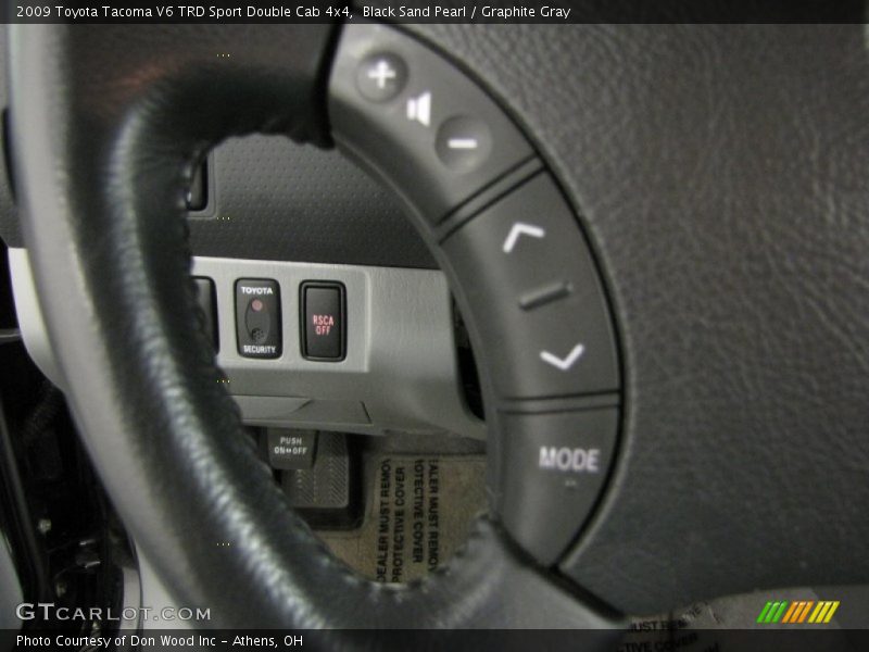 Black Sand Pearl / Graphite Gray 2009 Toyota Tacoma V6 TRD Sport Double Cab 4x4